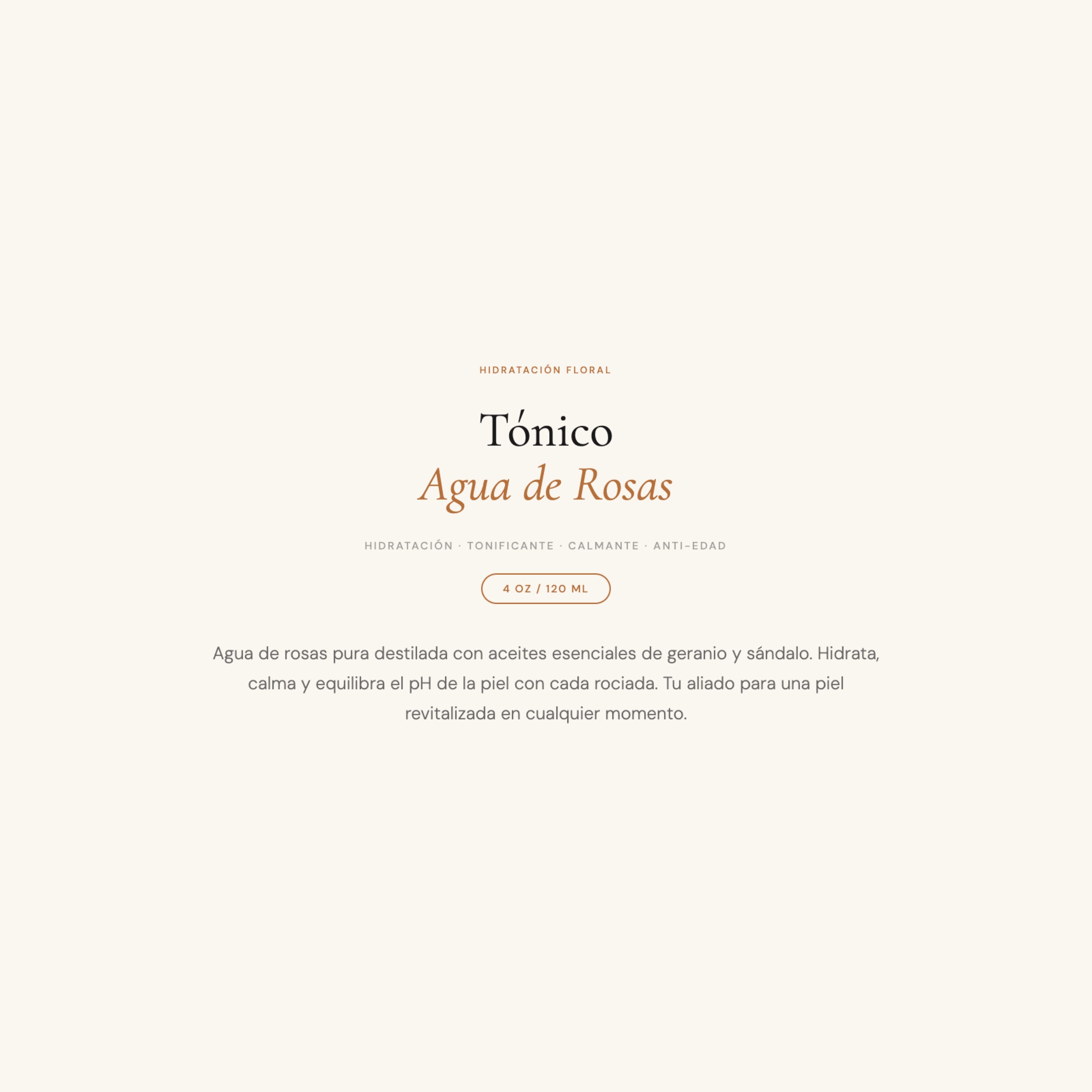 Rose Water Tonic Mist
