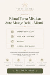 Ritual Terra Mística:  Auto Masaje Facial | Miami | Julio 25